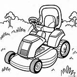 Lawn Mower Coloring Page 19182 15145 sketch template