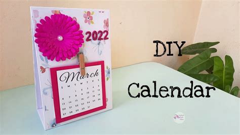DIY Desk Calendar, How to make Desk Calendar, Handmade Calendar, DIY Cute Calendar tutorial