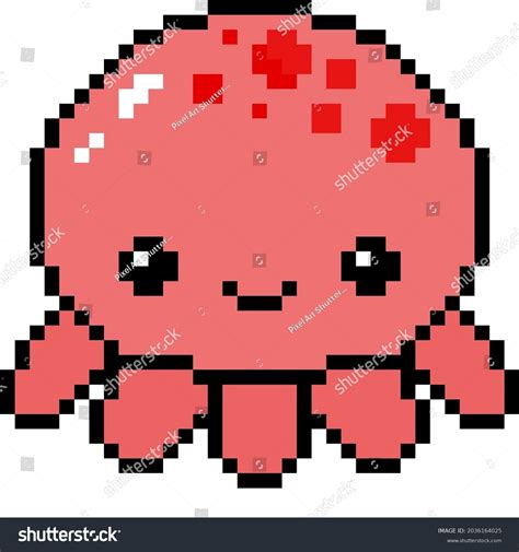 This Octopus Designed Pixel Art Furnished Stock Illustration 2036164025 | Shutterstock