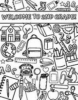 Welcome Back Coloring Pages 1st 8th By Claire Craig  TPT sketch template