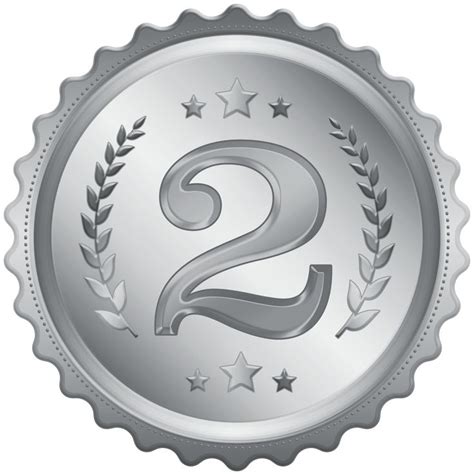 Second Place Medal Badge Clipart Image | Gallery Yopriceville - High-Quality Images and ...