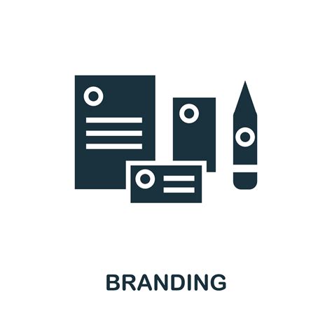 Branding icon. Simple illustration from creative package collection ...