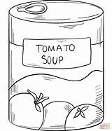 Canned Tomato Soup coloring Page  Free Printable Coloring Pages sketch template