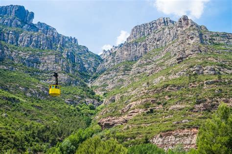 Montserrat cable stock image. Image of valley, outdoors - 56157007