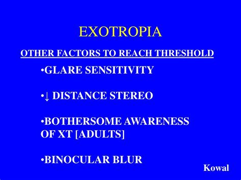 PPT - EXOTROPIA PowerPoint Presentation - ID:414817