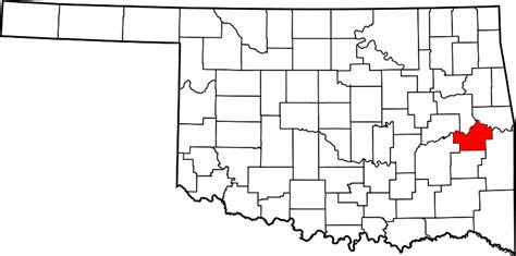 ملف:Map of Oklahoma highlighting Haskell County.svg - المعرفة