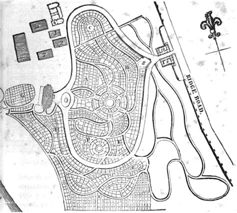 Ground Plan of Laurel Hill Cemetery