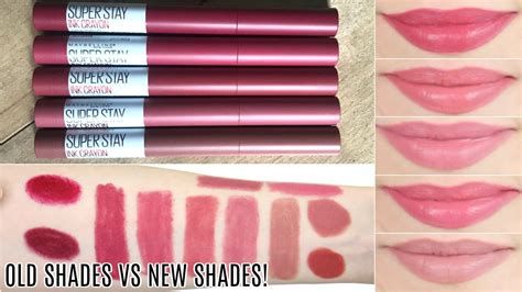 Maybelline Superstay Matte Ink Crayon Lipstick Swatches | Lipstutorial.org