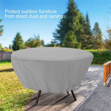 Ccdes Garden Table Cover, Round Table Dust Cover Outdoor Waterproof ...