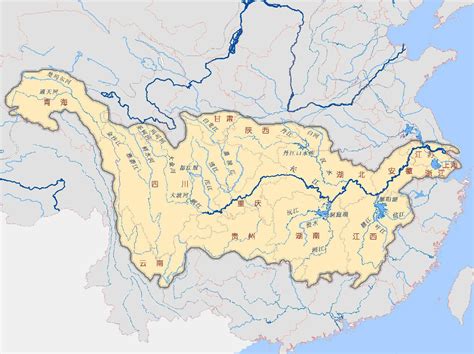 Map Of Asia Yangtze River