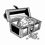 Open Treasure Chest Coloring Page  Home sketch template