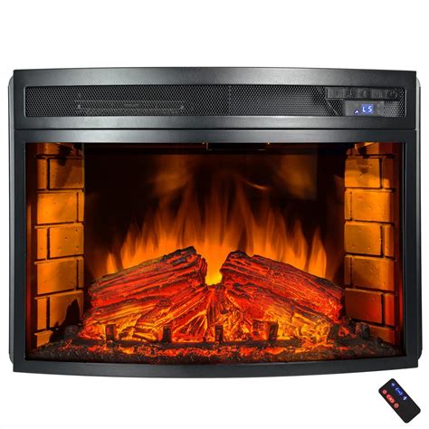 AKDY 25 in. Freestanding Electric Fireplace Insert Heater in Black with ...