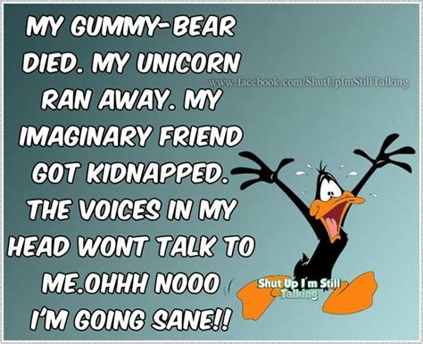 Going sane quotes quote lol funny quote funny quotes looney toons daffy ...