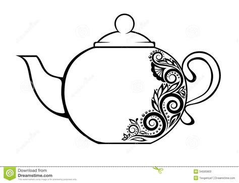 Free Tea Pot Clip Art Black And White, Download Free Tea Pot Clip Art Black And White png images ...
