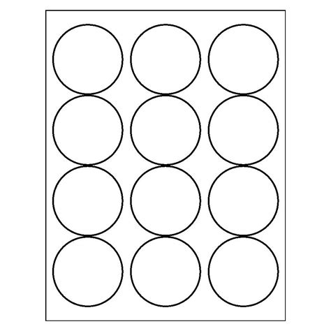 Template for Avery 5294 High Visibility Round Labels 2-1/2" diameter | Avery.com