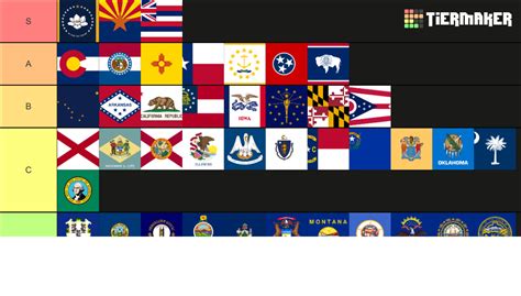 US State Flag (Updated 2020) Tier List (Community Rankings) - TierMaker