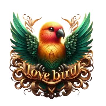 3d Love Bird Logo, Love Bird Logo Vector, Love Bird, Lovebird Logo PNG Transparent Image and ...