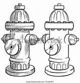 Fire Hydrant Coloring Page sketch template