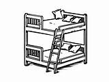 Sleep Tight Bunk Bed Coloring  Page sketch template