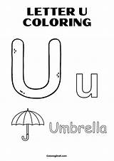 Letter U Coloring Pages  ColoringDraftcom sketch template