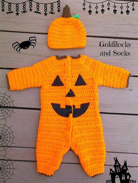 Baby Halloween costume crochet pumpkin by GoldilocksandSocks | Crochet ...