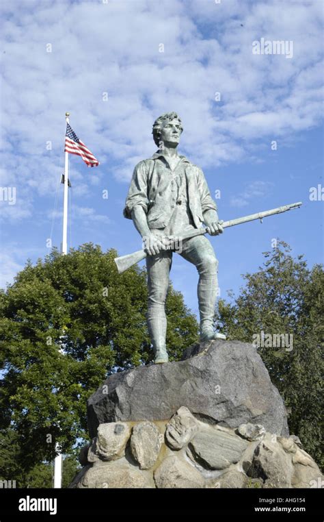 Minuteman Statue Lexington Massachusetts USA Stock Photo - Alamy