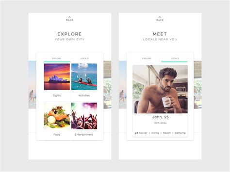 Travel Local App Concept by Jess Naylor on Dribbble