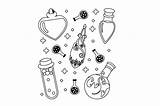 Magic Potion Coloring Pages sketch template