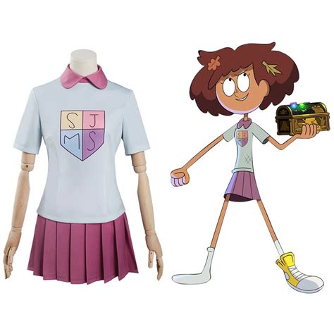 Amphibia Anne Boonchuy Halloween Carnival Suit Cosplay Costume Uniform ...