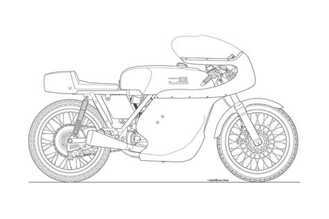 Photos: Some Classic Motorcycle Line Art Drawings | Classic motorcycles, Motorbike drawing ...