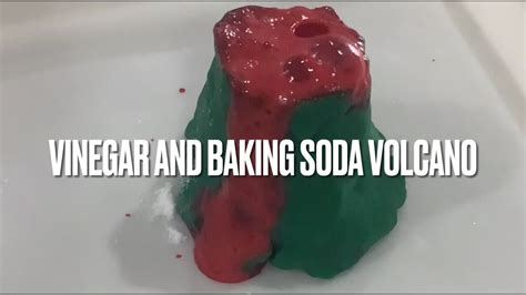 Vinegar and baking soda volcano experiment+explanation - YouTube