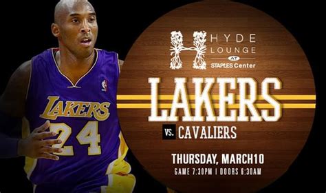 Lakers vs Cavaliers Tickets at Hyde STAPLES in Los Angeles by Hyde ...