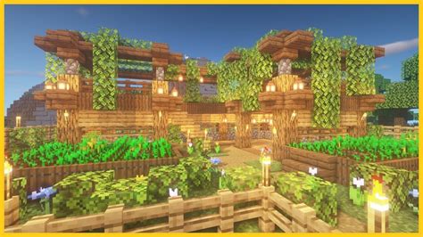 Minecraft: Hanging Gardens Tutorial | How to Build a Garden House Design - YouTube