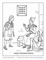 Joseph In Jail  Sunday School coloring Pages Bible sketch template
