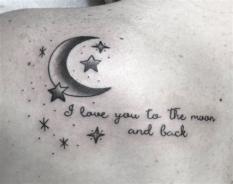 Love you to the moon and back tattoo | To the moon and ... | To the moon and back tattoo, Mother ...