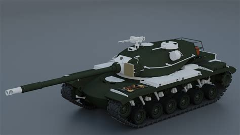 ArtStation - T110E5 American Experimental Heavy Tank