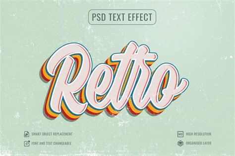Premium PSD | Dirty retro text effect psd