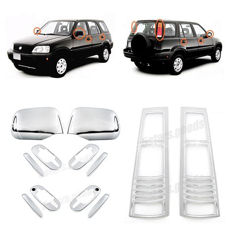 Upgrade Accessories Chrome Molding Covers Trims For 1997-2001 Honda CR-V SUV | eBay