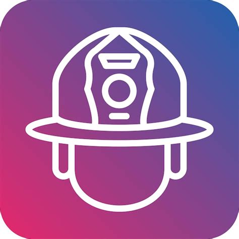 Premium Vector | Firefighter helmet icon style