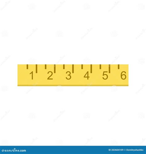 Inch Ruler Scale. 10 Inches Scale. Flat Vector Illustration Isolated On White | CartoonDealer ...