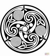 Celtic Spiral Mandala coloring Page  Free Printable Coloring Pages sketch template