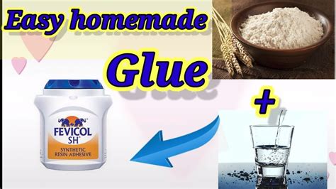 Easy home made glue using maida flour /smt - YouTube