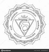 Throat Chakra Coloring Page Adult coloring DIGITAL  sketch template