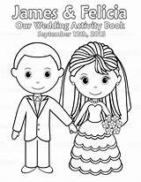 Printable Personalized Wedding Coloring Activity Book Favor  Etsy sketch template