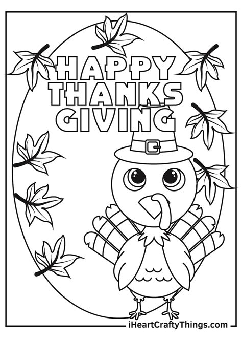 Cute Thanksgiving Turkey Coloring Pages (Updated 2021)