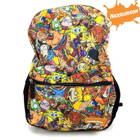 Retro Nickelodeon 90's Backpacks - Choose Reptar Plush Backpack or Officially Licensed ...