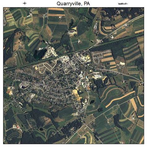 Aerial Photography Map of Quarryville, PA Pennsylvania