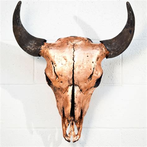 I liked this design on #Fab. Gilded Bison Skull Copper | Bison skull ...