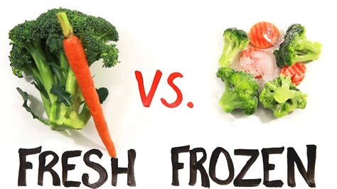 Fresh vs Frozen Food - YouTube