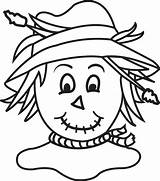 Printable Scarecrow Patterns Cut Out Sketch Coloring Page sketch template